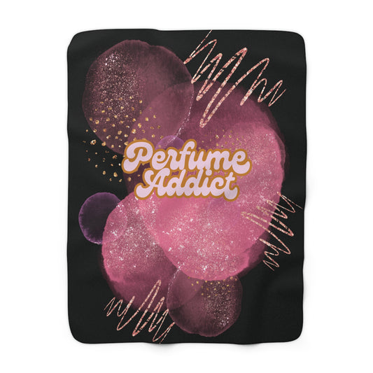 Perfume Addict Sherpa Fleece Blanket